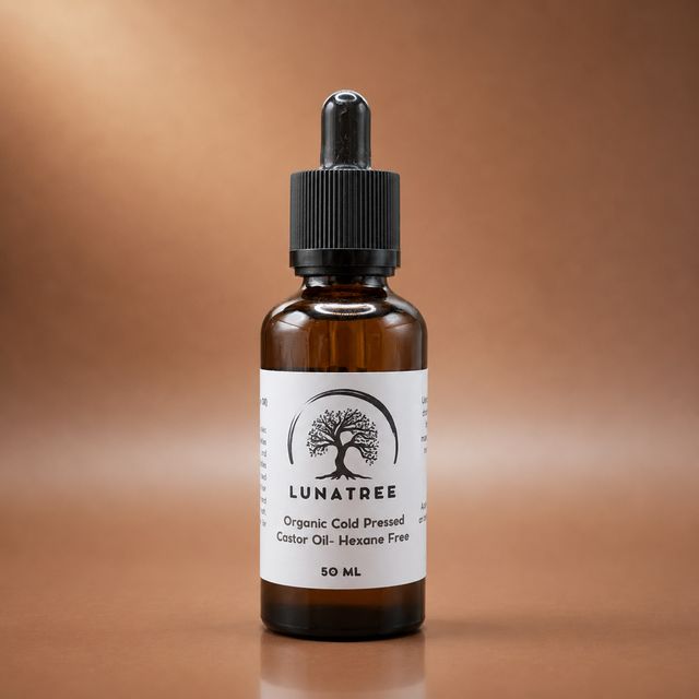 Cold‑Pressed Organic Castor Oil (Hexane‑Free)
